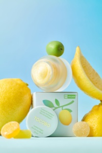 TOCOBO Lemon Sugar Scrub Lip Mask bálsamo exfoliante coreano AHA vitamina C brillo suave para labios sensibles despertar para suavizar los labios hidratados - Product Image 2