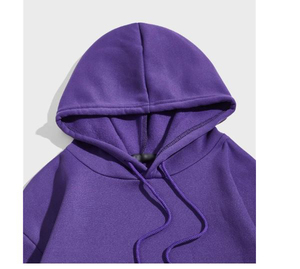 Sweat-shirts à capuche surdimensionnés en molleton 100% coton de qualité supérieure, imprimés sur mesure, mode streetwear pour hommes, automne - Product Image 2