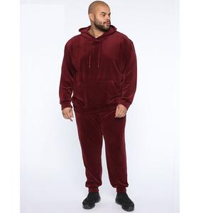 2024 automne velours hommes ensemble solide survêtement Homewear costumes velours décontracté ensembles lâche hommes Jogging costume - Product Image 1