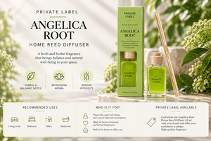 Difusor de Aroma de Raíz de Angélica de Marca Privada, 45 ml |   Fragancia para el Hogar Herbal y Balsámica |   Fabricante OEM España - Product Image 3