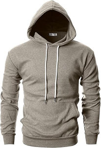 Customized High Quality Men's Pullover Hoodies Casual Breathable Long Sleeve with Kangaroo Pocket Slim Fit Basic Sweatshirt - Product Image 6
