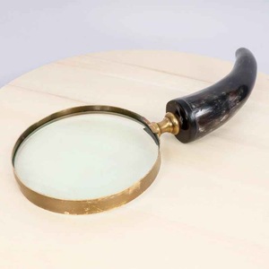 Buffalo Horn Handle <b>Magnifying</b> <b>Glass</b> Handcrafted for Precision Reading and Classic Vintage Style High Quality - Product Image 2