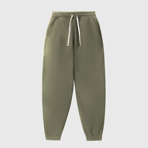 Pantalones Deportivos de Algodón Puro de 340G, Gruesos, de Invierno, Lisos, de Felpa Francesa, con Logotipo Personalizado, Unisex, con Forro Polar, para Hombre - Product Image 1