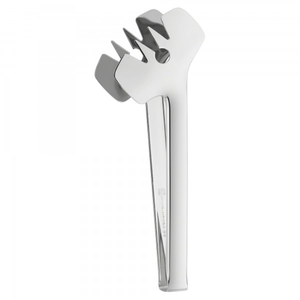 ที่คีบอาหารสลัดสแตนเลสที่คีบสลัดทรงกลมสองชั้นพร้อมที่จับ - Product Image 4