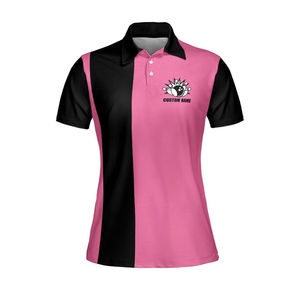 Camiseta de Polo de Bolos Personalizada para Hombre, Opción de Nombre de Equipo, Antibacteriana, Impermeable, Alta Calidad, 100% Poliéster, Más Vendida - Product Image 2