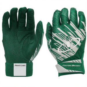 Gants de frappe de baseball durables avec logo personnalisé au dos, prix de gros, paume en cuir, livraison rapide, gants de frappe de softball - Product Image 2