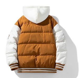 Personnaliser la veste polaire respirante de haute qualité Veste à fermeture éclair à capuche élégante en gros Veste d'hiver imperméable pour hommes - Product Image 3