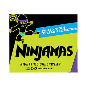 Pampers Ninjamas, Ropa Interior Transpirable, Ecológica y Antibacteriana para Niñas, para Incontinencia Nocturna, Talla L (64-125 Libras), Paquete de 11 - Product Image 4