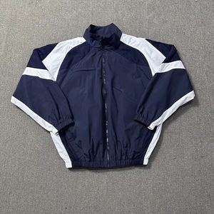 Ensemble de survêtement vintage en nylon de haute qualité personnalisé, bloc de couleur, coupe-vent, deux pièces, pour la salle de sport - Product Image 2