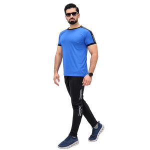 Conjunto de chándal de dos piezas para hombre, camiseta de manga corta y pantalones cortos para gimnasio, correr, entrenamiento físico, ropa deportiva informal de verano - Product Image 1