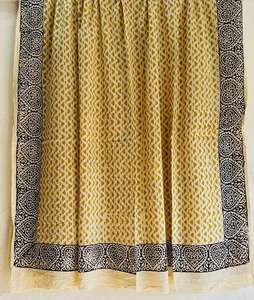 100% coton léger traditionnel main bloc imprimé écharpe Jaipur artisanal écharpe Boho Chic à la main ethnique doux coton écharpe - Product Image 1