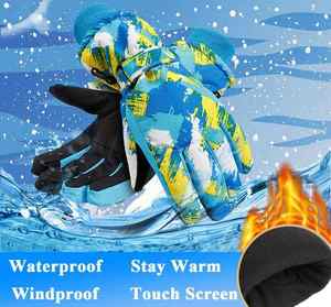 Guantes de Esquí y Snowboard para Hombre Rabixo de Alta Calidad, Aislantes, Impermeables, de Cuero Personalizado con Calefacción - Product Image 3