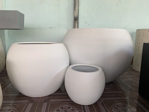 Jardinière en fibre de verre personnalisée du fabricant direct Style vietnamien pour la maison et le jardin Pot de fleur Pot léger en fibre de verre - Product Image 3