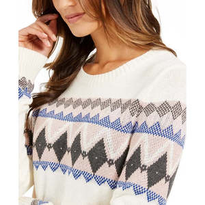 Maglione Floreale Fair Isle da Donna Charter Club, Stile Coreano Casual Invernale, Traspirante e alla Moda, Taglie da XS a X-Large - Product Image 3