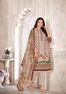 Colección de trajes de trabajo bordados Mal Dupatta de algodón de estilo puro para verano - Product Image 5