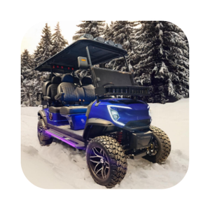 รถกอล์ฟไฟฟ้าแบบยกลิเธียม150A 4ที่นั่งอัจฉริยะ - Product Image 3