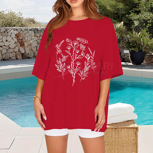 Camiseta de Hombros Caídos con Forma Relajada y Cómoda, Camiseta de Hombros Caídos con Tela Resistente y Diseño Moderno - Product Image 2