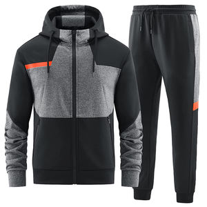 Ensemble de survêtement de qualité personnalisé pour homme, vêtements décontractés, veste de survêtement pour homme, ensemble de survêtement pour homme, fermeture éclair intégrale, jogging - Product Image 1