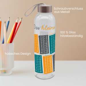 Vaso Pequeño de Vidrio 1x1 para Bebidas, Botella para Llevar - Product Image 5