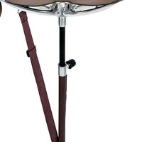 Kursi Kemah kayu gaya baru, dengan dudukan kulit kedatangan baru kursi Tripod kulit menembak pribadi