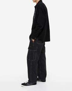 Jeans de mezclilla para hombre Hip Hop de tendencia de alta calidad Jeans de mezclilla holgados para hombre de Pakistán - Product Image 5