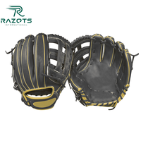 Gant de baseball professionnel en cuir personnalisé OEM pour jeunes et adultes, pour lanceurs droitiers, imperméable, respirant, isolé et anti-UV