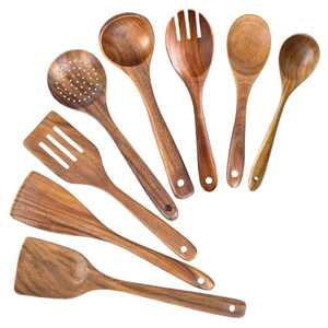 Ensemble de couverts écologiques de design moderne avec couverts en bois naturel de haute qualité Style unique pour la coupe de fromage à la maison - Product Image 2