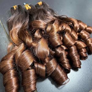 Vente en gros Extensions de tissage de cheveux vierges Remy Bouncy Curly Style Cheveux humains vietnamiens de haute qualité - Product Image 3