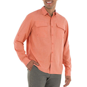 2025 haute qualité hommes en plein air Protection solaire pêche chemise hommes à manches longues bouton Up pêche vêtements chemises hommes - Product Image 1