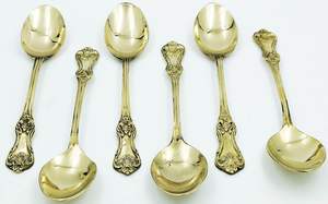 Cubiertos para bodas, utensilios de restaurante de hotel, juego de cuchara y tenedor reutilizables, cubiertos de lujo dorados, cubiertos vintage grabados, juego de vajilla - Product Image 2