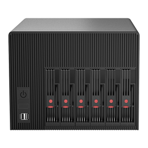 กล่องใส่ฮาร์ดดิสก์ NAS แบบ 6 ช่อง พร้อมช่องต่อ SSD และ USB ที่ใช้งานได้ - Product Image 1