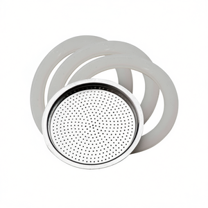 Juego de 3 piezas de juntas y filtros para cafetera de 4 tazas, compatible con cafeteras Moka modelo 02CF037 RG1 - Product Image 2