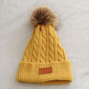 Gorro de punto con bordado de logotipo, venta al por mayor, gorro de calavera holgado cálido de invierno acanalado a la moda, gorros de lana acrílica, ropa de calle - Product Image 5