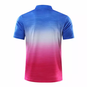 Camiseta Deportiva Formal de Cuello Alto y Manga Corta para Hombre, Tejido Jacquard de 320g, Spandex/Poliéster, Impresión Serigráfica, Secado Rápido, Ecológica - Product Image 2