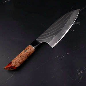 Cuchillo para carne de acero de Damasco ultra afilado de 67 capas con mango de madera, cuchillos de cocina para restaurante - Product Image 3