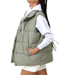 Chaleco Acolchado sin Mangas para Mujer, de Alta Calidad, Personalizado, Informal, con Cremallera, Ligero, Transpirable, Ropa de Abrigo para Invierno - Product Image 3