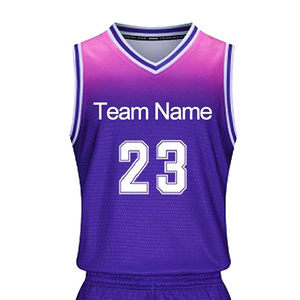 ชุดยูนิฟอร์มบาสเก็ตบอลแบบกำหนดเองพร้อมชื่อทีม ราคาขายส่ง สไตล์วินเทจ ขนาดเยาวชน คอวี - Product Image 4