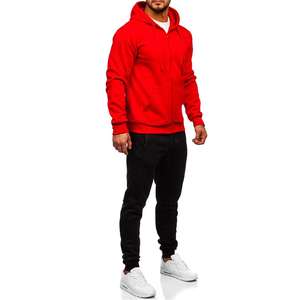 Conjunto Deportivo de 2 Piezas con Sudadera con Cremallera y Pantalones de Felpa Transpirable con Estampado Invernal OEM 2026 para Adultos Unisex - Product Image 3