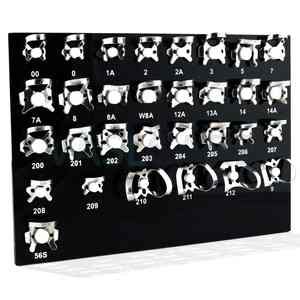 Ensemble de pinces de barrage en caoutchouc endodontique dentaire de 31 pièces avec plateau noir Instruments de chirurgie orale orthodontique Kit d'outils de dentiste - Product Image 2