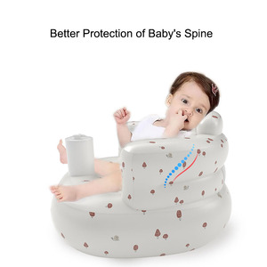 3-36 Monate Weicher und bequemer aufblasbarer Kindersitz Kinder bades tuhl mit Rückens tütze für das Füttern im Wohnzimmer - Product Image 4