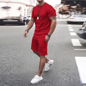 Conjunto de Verano Moderno, Pantalones Cortos y Camiseta de Algodón y Poliéster, Ligero, Transpirable, Suave, Ropa Deportiva Urbana, Proveedor de Marca Privada OEM - Product Image 4
