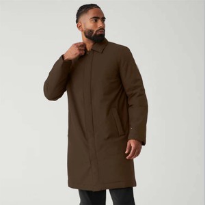 Gabardina ligera elegante para hombre, abrigo elegante y transpirable para ocasiones casuales o formales, diseño ajustado - Product Image 6