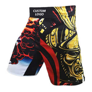 Material duradero Hombres MMA Corto Sólido Secado rápido Cintura elástica Estilo de calle alta Ropa de entrenamiento antiarrugas Calidad Premium - Product Image 5
