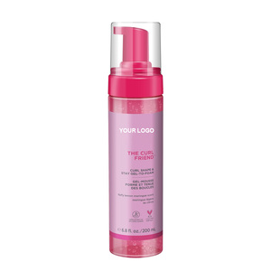Mousse coiffante bio à base de plantes pour <span class=keywords><strong>cheveux</strong></span> bouclés, crépus, <span class=keywords><strong>ondulés</strong></span> et tressés, tenue forte, légère, en <span class=keywords><strong>spray</strong></span>, marque privée - Product Image 1