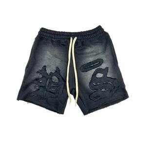 Nuevos Shorts Deportivos Personalizados con Logotipo, Lavado Ácido, Cintura Elástica, Bolsillos Laterales, Secado Rápido, Transpirables, de Malla - Product Image 1