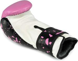 Guantes de Boxeo Negros de Diseño Simple para Adultos, Resistentes a Desgarros, 8oz, 10oz, 12oz, 14oz, 16oz, de Cuero PU - Product Image 4