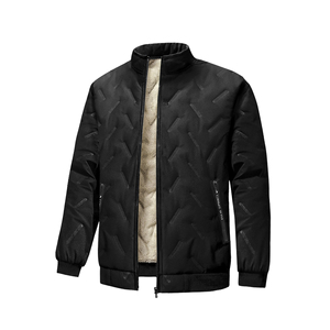 เสื้อแจ็กเก็ตแบบมีซิปด้านหน้าสำหรับผู้ชายเสื้อแจ็คเก็ตผ้าใบน้ำหนักเบา - Product Image 1