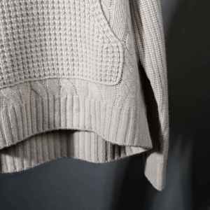 Sweat à capuche personnalisé minimaliste pour hommes 100% coton-Winter Cable Knit Loose Fit Casual - Product Image 2