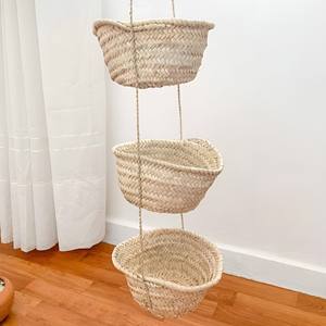 <b>Vegetable</b> baskets handcrafted from seagrass wholesale price natural sea grass fruit hanging basket - Product Image 4