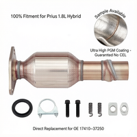 Collecteur d'échappement avec catalyseur pour Toyota Prius 1.8L 2010-2015 2011-2014 Référence OE 17410-37250 Haute Performance PGM Ajustement Direct Sans Code d'Erreur (CEL)